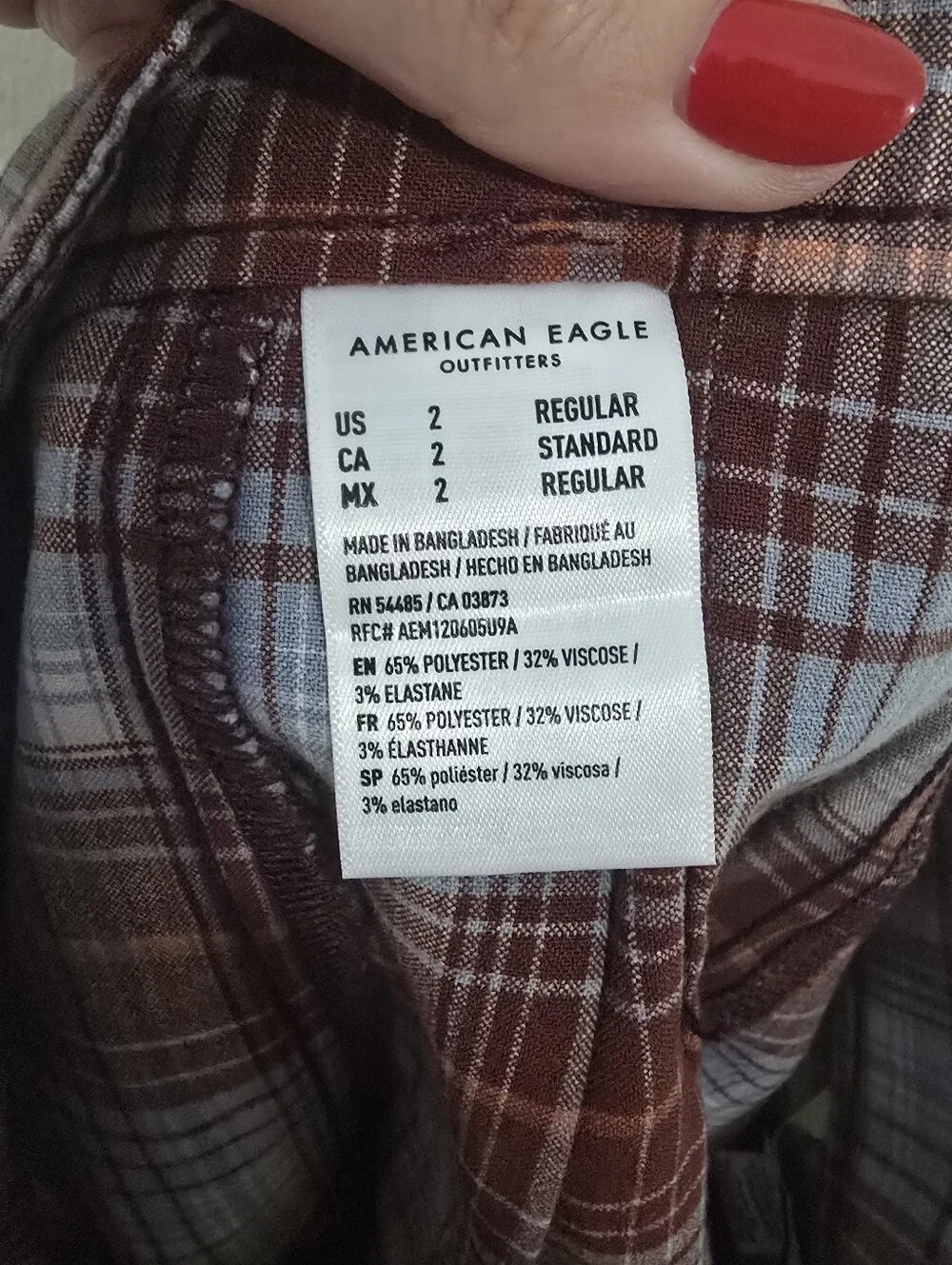 American Eagle Outfitters NWT Plaid Pleated High Rise Mini Skirt Size 2 Burgundy